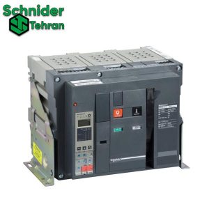 کلید هوایی اشنایدر الکتریک ۱۲۵۰ آمپر سه پل کشویی سری NW قدرت قطع ۶۵KA
